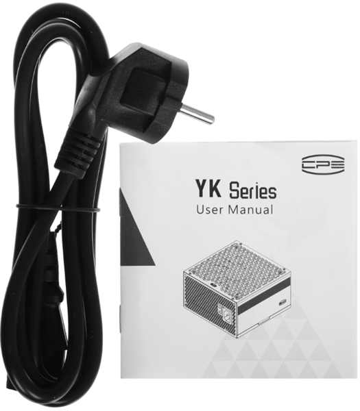 Блок питания PCCooler YK550, 550W, ATX3.1/PCIe5.1, APFC, 80+ Bronze, 13.5cm Fan, Non-Modular (P5-YK550-B1F)