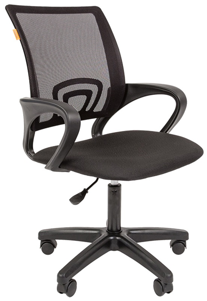 <7024145> Офисное кресло Chairman 696 LT TW-01 чёрный (спинка черная  сетка,  сиденье  чёрная ткань)
