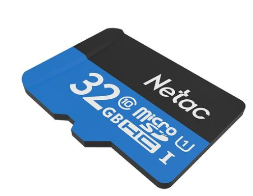 Карта памяти Netac - P500, microSDHC, read speed 80Mb/s, UHS-I Class 1, Class 10, 32GB, NT02P500STN-032G-R
