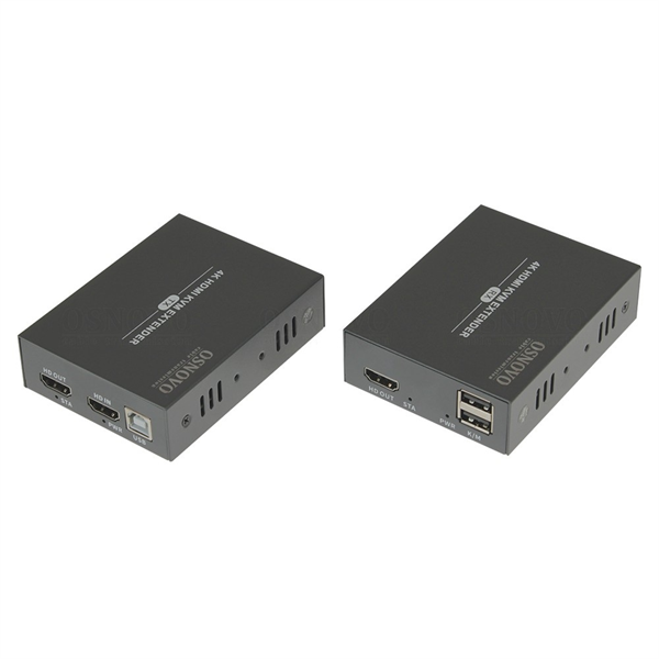 Комплект KVM удлинителя 4K HDMI, USB по кабелю витой пары OSNOVO TA-HiKMP3+RA-HiKMP3 Комплект KVM удлинителя 4K HDMI, USB по кабелю витой пары CAT5e/6 до 60м. Разрешение до 3840x2160(60Гц). Поддержка POC-передача питания от передатчика на приемник по кабелю