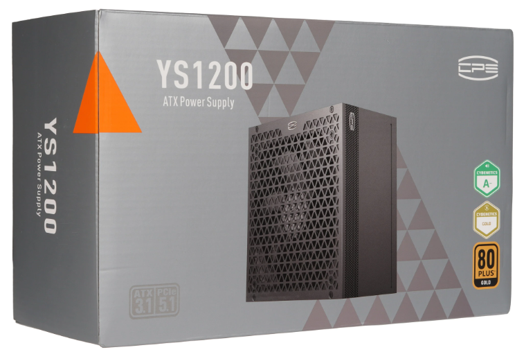 Блок питания PCCooler YS1200, 1200W, ATX3.1/PCIe5.1, APFC, 80+ Gold, 13.5cm Fan, Full Modular (P5-YS1200-G1F)