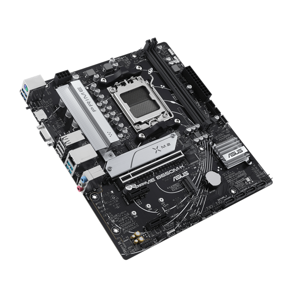 Материнская плата ASUS PRIME B650M-K, AM5, B650, 2*DDR5, 4*SATA, 2*M.2, 4*USB 3.2, 4*USB 2.0, 2*PCIx16, 2*PCIx1, VGA+HDMI, mATX; 90MB1F60-M0EAY0