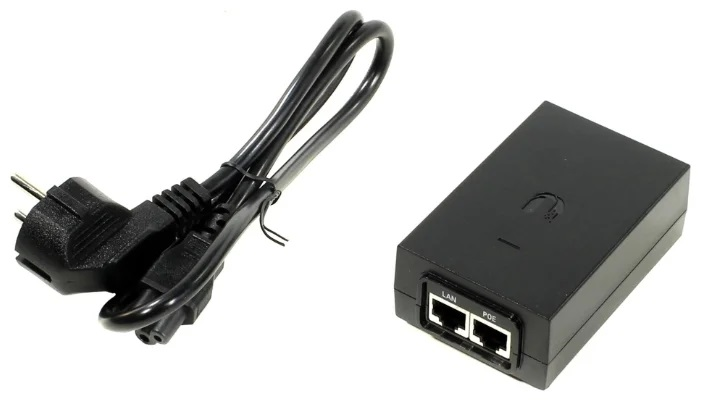 Блок питания [POE-48-24W-G EU] Ubiquiti POE-48-24W-G 48В 0.5А Passive PoE, стандарт передачи данных Gigabit Ethernet(2308)