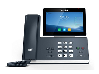Телефон YEALINK SIP-T58W, 16 аккаунтов, цветной сенсорный экран 7" 1024х600, Android, WiFi, Bluetooth, GigE, без CAM50, без БП, шт