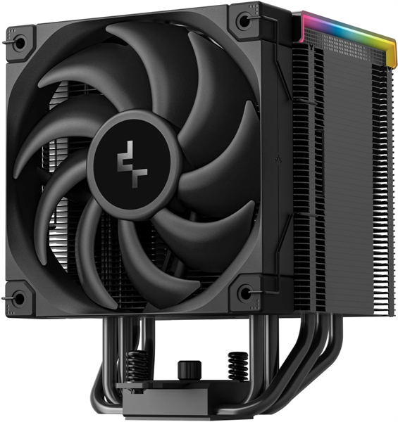 Кулер для процессора DEEPCOOL AK500 DIGITAL PRO LGA20XX/1700/1200/115X/AM5/AM4 (9шт/кор, TDP 240W, PWM, Fan 120mm, 5 тепл. трубок, ARGB, черный) RET (R-AK500-BKAPMN-G)