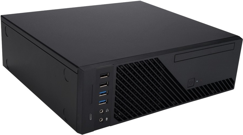 Корпус Slim Case Powerman KI331 Black РМ-300SFX 80+ UBS2.0*2+USB 3.1*2+A(HD)+Front fan 80x80x15mm*1, Micro-ATX, mini-ITX