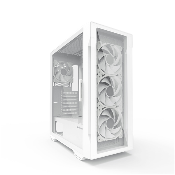 корпус ZALMAN I3 NEO TG WHITE, ATX, WHITE, FRONT TG, WINDOW, 2x3.5", 3x2.5", 1xUSB2.0, 2xUSB3.0, FRONT 3x120mm RGB, REAR 1x120mm RGB (сколы краски, отсутствует вентилятор на задней стенке)