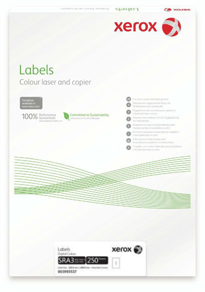 Бумага Бумага Xerox Colotech Laser Matt Labels SRA3 1Up