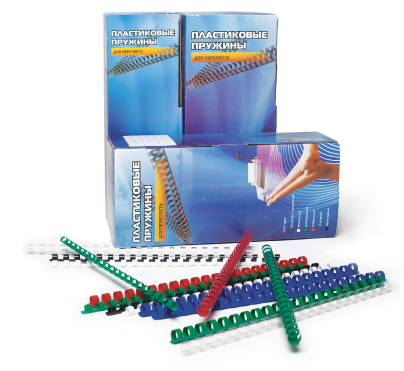  Office Kit, пластиковые пружины  28 мм белые 50 шт.