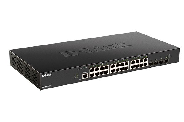 Коммутатор D-Link DXS-1210-28T/A1A, L2+, 24×10GBase-T, 4×25G SFP28