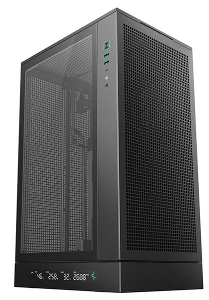 корпус Deepcool CH270 DIGITAL без БП, черный, MICRO ATX/MINI-ITX (R-CH270-BKNDM0-G-1)