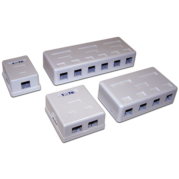 Коробка Lanmaster TWT-SA4-WH настенная 50x50x20мм крышка ПВХ белый