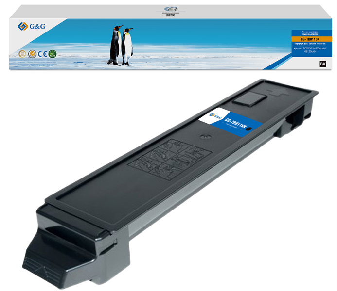 Картридж G&G toner-cartridge для Kyocera ECOSYS M8130cidn/M8124cidn TK-8110K 1T02P30AX0 12 000 стр. чёрный гарантия 36 мес.