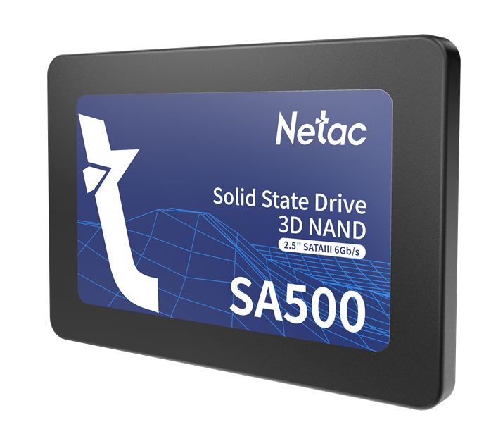 Диск SSD Netac - SA500, для ноутбука, 2.5", 120 ГБ, SATA, 6 Гб/с, speed write-400МБ/с read-500МБ/с, NT01SA500-120-S3X