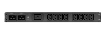 APC Распределительное Rack ATS Input 2xC20 To Output 8xC13 1xC19 230V/16A 3.6kVA 1xRJ45 1xRJ11 USB 1U 19" 3,74Kg (AP4423A/7SE-AP4423A)