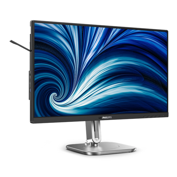 Монитор 23,8" Philips 24B2N4200  1920x1080, WLED, 16:9, IPS, 300cd, 1500:1, 4ms, 178/178, VGA, HDMI, DP, USB Hub, Speakers, 120Hz, Tilt, HAS, Swivel, Pivot, Internal, VES (незначительное повреждение коробки)