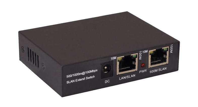 Osnovo - Удлинитель Fast Ethernet до 500м. (Для подключения необходимо 2 устройства). Скорость передачи - 100 мбит/c - (500м), 10 мбит/c - (800м) 5. Разъемы: DC2.1х5мм, 2xRJ45(10/100 Base-T; SLAN). Встроенная грозозащита 10kV.  БП DC12V(1A) в комплекте. Размеры (ШxВxГ): 90х23х69мм. Рабочая температура -40...+80 гр.С.
