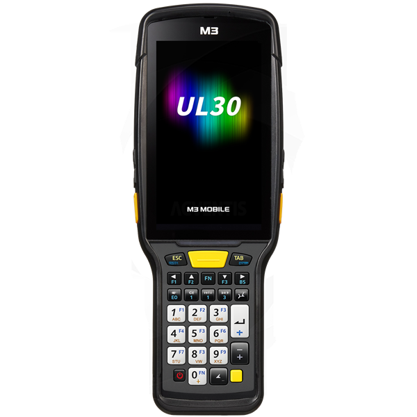 Терминал сбора данных M3 Mobile UL30F Android 14.0 GMS, HD, 802.11 a/b/g/n/ac/ax, SE4770, Rear Camera, BT5.3, NFC(HF), 8G/128G, 28K, 6700mAh Bat & Bullet Proof Film, Hand Strap. Req CRD&PWR