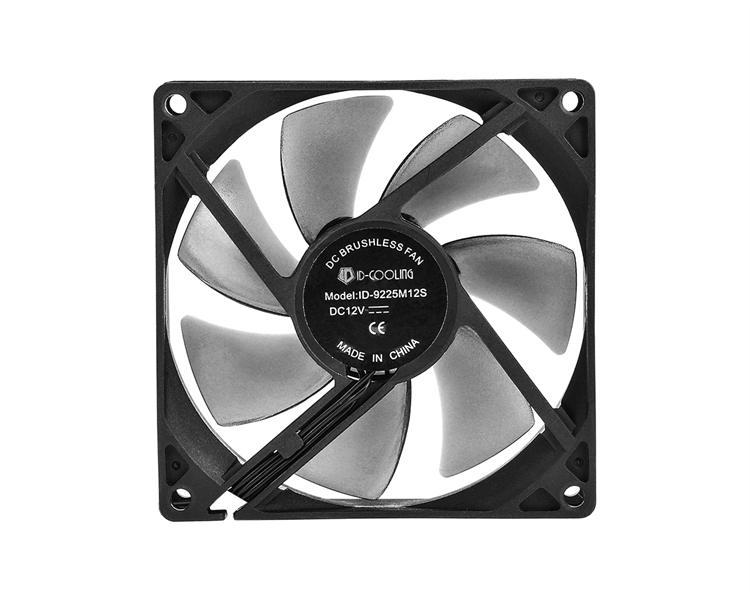 Вентилятор для корпуса ID-COOLING NO-9225-SD 92x92x25мм (156шт./кор, 3pin, черный, 1500об/мин)  BOX