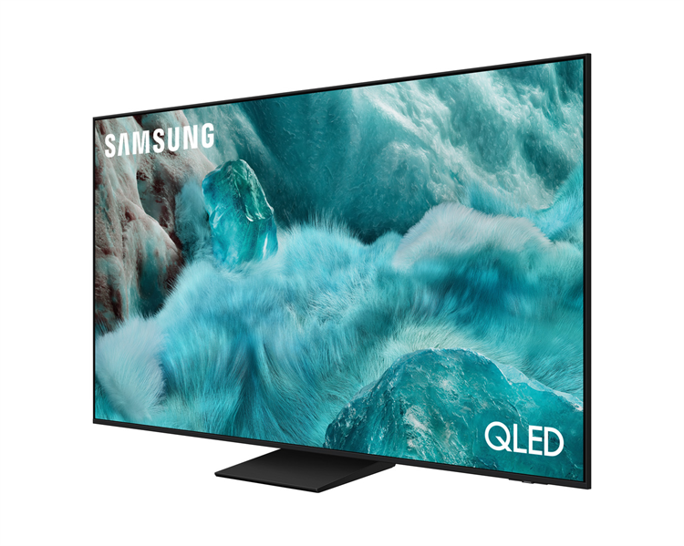Телевизор Samsung QLED TV QE55Q7F5AUXRU, 55', QLED, 4K 3840x2160, 60Hz, Tizen Smart TV, 20W, Tuner (DVB-T2/C/S2, PAL,SECAM), HDMI, USB, CI+,  Wi-Fi, BT, LAN, Black