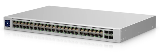 Коммутатор 48-портовый Ubiquiti USW-48-EU, UniFi Switch 48 Gen2, в стойку, 48х 1G RJ45, 4х SFP