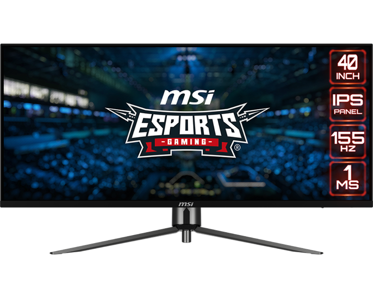 Монитор MSI MAG 401QR 40" 21:9 QWQHD(3440x1440) IPS Flat,1ms(MPRT), HDR 400, 1000:1,100M:1,400nit,178/178,2xHDMI 2.0,1xDP 1.4,USB-C,2xUSB 2.0 Type-A,USB 2.0 Type-B Tilt,VESA,155HZ,Black,1y war-ty