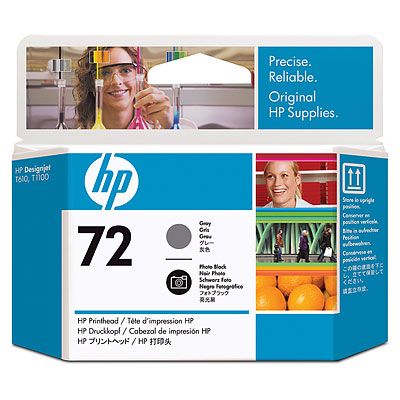 Печатающая головка Печатающая головка HP 72 для DesignJet T1100/T1120/T1200/T1300/T2300/T610/T620/T770/T790/T795, cерая + черная фото