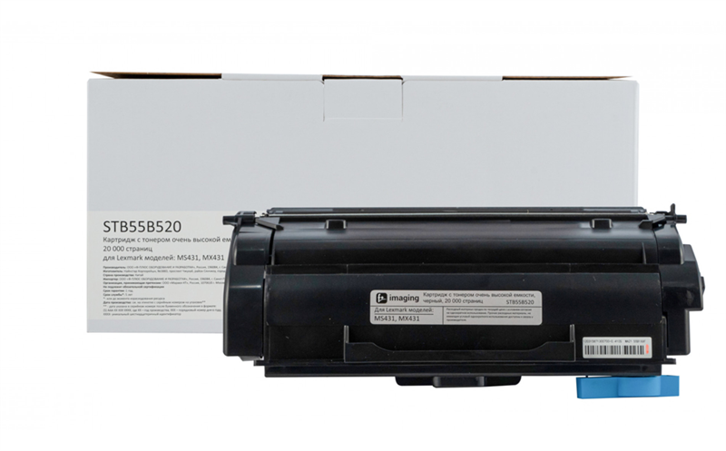 Расходка лазерная Картридж F+imaging черный, 20000 стр. для Lexmark MS431, MX431/ Fplus MB401, PB401  / F+ M40adn3L