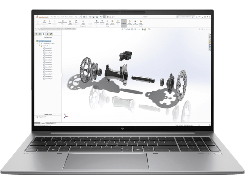 Ноутбук HP Zbook Firefly 16 G11 Intel U7-155H,16" WUXGA(1920x1200)IPS AG 300nits, Intel Arc Graphics, 32Gb DDR5(1), 1Tb SSD,56Wh LL,FPR,HD Webcam,1.79kg,2y,Gray,Win11Pro Multilang, eng/rus kbd, без евровилки