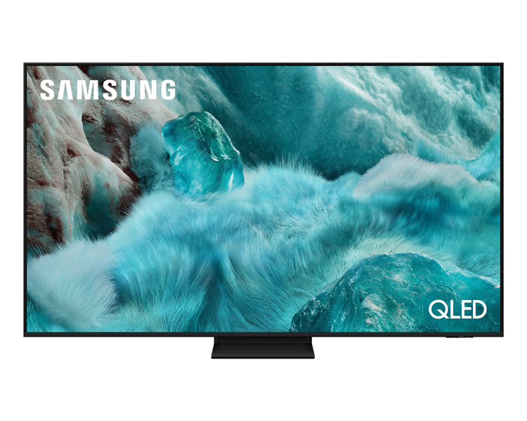 Телевизор Samsung QLED TV QE55Q7F5AUXRU, 55', QLED, 4K 3840x2160, 60Hz, Tizen Smart TV, 20W, Tuner (DVB-T2/C/S2, PAL,SECAM), HDMI, USB, CI+,  Wi-Fi, BT, LAN, Black