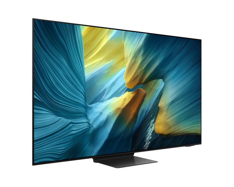 Телевизор Samsung OLED TV QE77S95FAUXRU, 77', OLED, 4K 3840x2160, 120Hz, Tizen Smart TV, 70W, Tuner (DVB-T2/C/S2, PAL,SECAM), HDMI, USB, USB-C, CI+, Wi-Fi, BT, LAN, VESA 400x400,  class A, Graphite Black