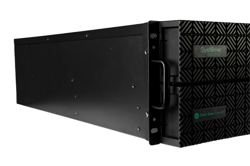ИБП Systeme Electriс - Smart-Save Online SRT G2 6000 ВА/6000 Вт, On-Line, in (Клеммная колодка), 5xIEC-320 C13, 3xIEC-320 C19, Hot Swap User Replaceable Batteries, LCD, Rack/Tower, 4U, цвет чёрный, SRTSE6KRTXLIG2