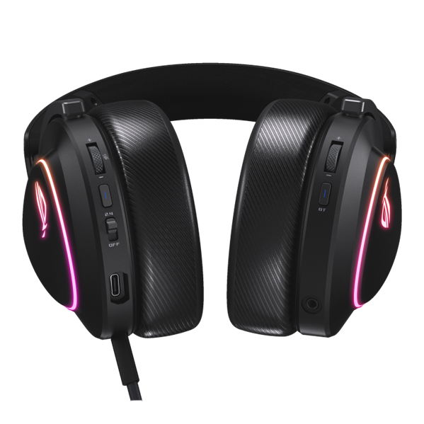 Гарнитура ASUS ROG DELTA II, 2.4GHz, Bluetooth,3.5mm, 315g, 20Hz~20kHz, RGB Lighting