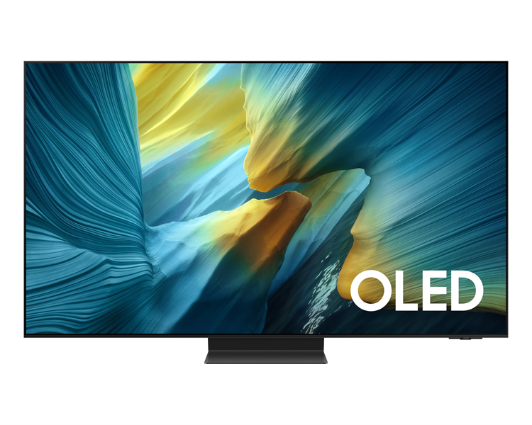 Телевизор Samsung OLED TV QE77S95FAUXRU, 77', OLED, 4K 3840x2160, 120Hz, Tizen Smart TV, 70W, Tuner (DVB-T2/C/S2, PAL,SECAM), HDMI, USB, USB-C, CI+, Wi-Fi, BT, LAN, VESA 400x400,  class A, Graphite Black