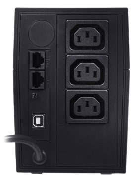 Источник бесперебойного питания/ POWERCOM RPT-600AP SE линейно-интерактивный, 600 ВA, 360 Вт,2 евророзетки с резервным питанием, USB, ШхГхВ 100х278х140мм, 4 кг
