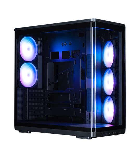 корпус ZALMAN P60, ATX, BLACK, WINDOW, 2x3.5", 3x2.5", 1xUSB TYPE-C, 2xUSB3.0, SIDE 3x120mm ARGB, REAR 2x120mm ARGB