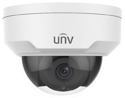Камера Uniview Видеокамера IP купольная антивандальная, 1/2.7" 4 Мп КМОП @ 30 к/с, ИК-подсветка до 50м., LightHunter 0.003 Лк @F1.6, объектив 4.0 мм, WDR, 2D/3D DNR, Ultra 265, H.265, H.264, MJPEG, 3 потока,