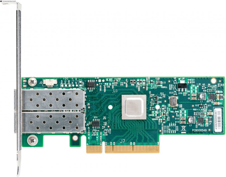 Адаптер Mellanox ConnectX-4 Lx EN network interface card, 25GbE dual-port SFP28, PCIe3.0 x8, tall bracket, 1 year (после теста)