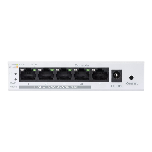 Коммутатор Asus EBP15 (L2+) 5x1Гбит/с 4PoE+ 60W управляемый