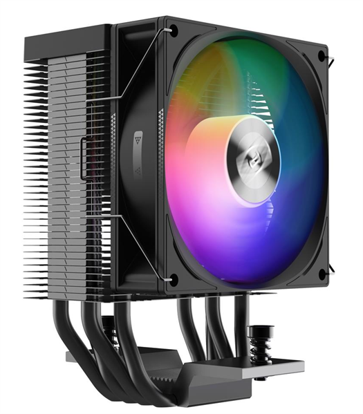 Кулер для процессора PCCooler R400 ARGB BK S115X/1200/1700/AM4/AM5 (TDP 180W, 90mm ARGB Fan, 4 тепловые трубки 6мм, 650-2200RPM, 28,3dBa)