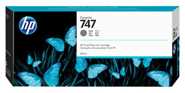 Картридж Cartridge HP 747 для HP DesignJet Z9+ , серый, 300 мл