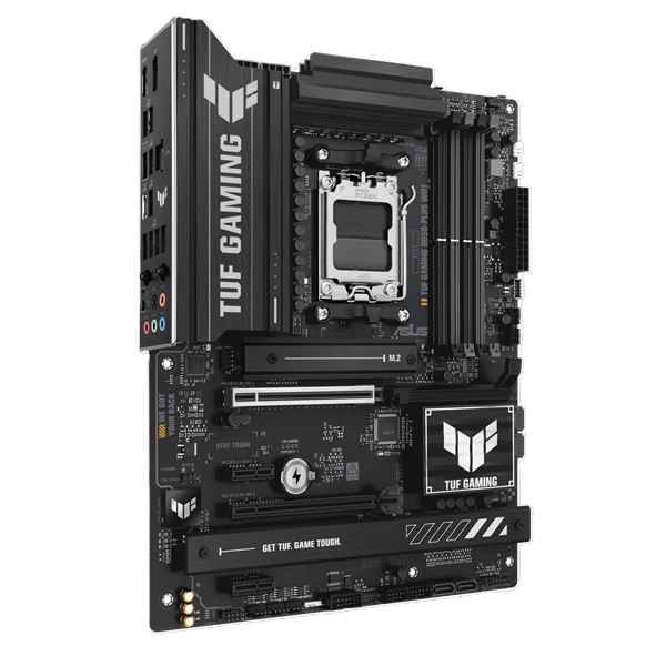 Материнская плата ASUS TUF GAMING B850-PLUS WIFI, AM5, B850, 4*DDR5, 4*SATA, 3*M.2, 7*USB 3.2, 2*USB 2.0, Type-C, 3*PCIx16, 2*PCIx1, DP+HDMI, ATX; 90MB1J30-M0EAY0