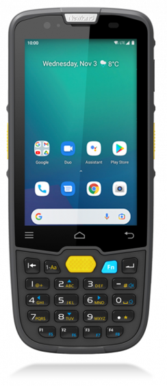 Терминал сбора данных Newland MT6755 WWAN, A13 GMS,  4" touch, 27 key, 2D Mega Pixel w/Laser Aimer (CM6x), 4GB/64GB, BT, WiFi, 4G, GPS, NFC, Camera, Protective case, Screen Protection Film, Handstrap, PSU