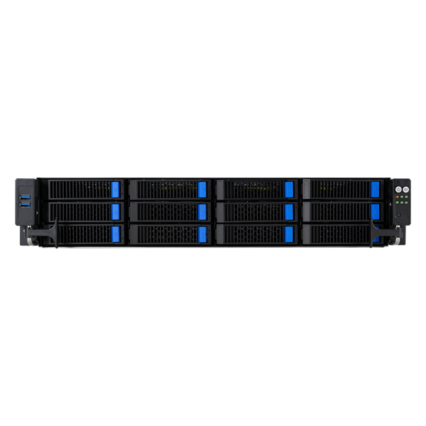Сервер ASUS RS720-E11-RS12U 2U, 2x LGA4677, 32x DDR5(4800), 12x 3,5 (8xNVMe/SAS/SATA+4 NVMe/SATA), 2xM.2 slot 2280, 6x PCIe G5 x8 or 3 x PCIe G5 x16, up to 4 dual-slo (нет радиаторов)