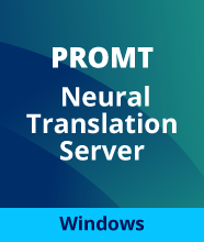 Право на использование программы PROMT Neural Translation Server (Комплектация: Intranet Edition BУЗ, Многоязычный, Windows), 12 месяцевMax пол-ей 1000. Конкурентных л. 100