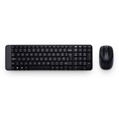 Клавиатура+мышь Logitech Wireless Desktop MK220 (Keybord&mouse), USB, Black, Rus/Eng, [920-003169] (незначительное повреждение коробки)