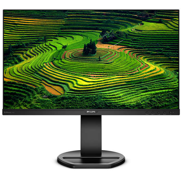 монитор 23,8" Philips 241B8QJEB 1920x1080 IPS LED 16:9 5ms VGA DVI HDMI DP 2*USB3.0 2*USB2.0 50M:1 178/178 250cd HAS Pivot Tilt Swivel Speakers Black (незначительное повреждение коробки)