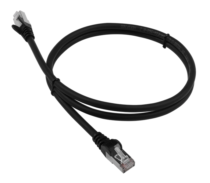 Коммутационный шнур Патч-корд LANMASTER LSZH FTP кат.6, 1.5 м, черный