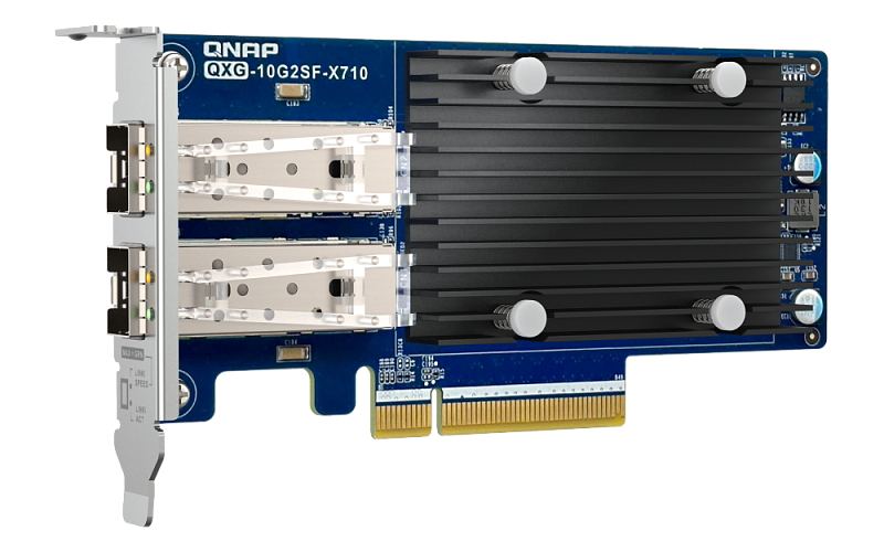 Карта расширения QNAP Expansion Card QXG-10G2SF-X710 PCIe Gen3 x8 2x10GbE(SFP+)
