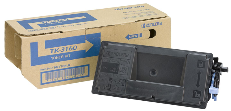 Тонер Kyocera Тонер-картридж TK-3160 для P3045dn/P3050dn/P3055dn/P3060dn/P3145dn/P3150dn/P3155dn/P3260dn/M3145dn/M3645dn/M3860idn/M3860idnf (12500 стр.)
